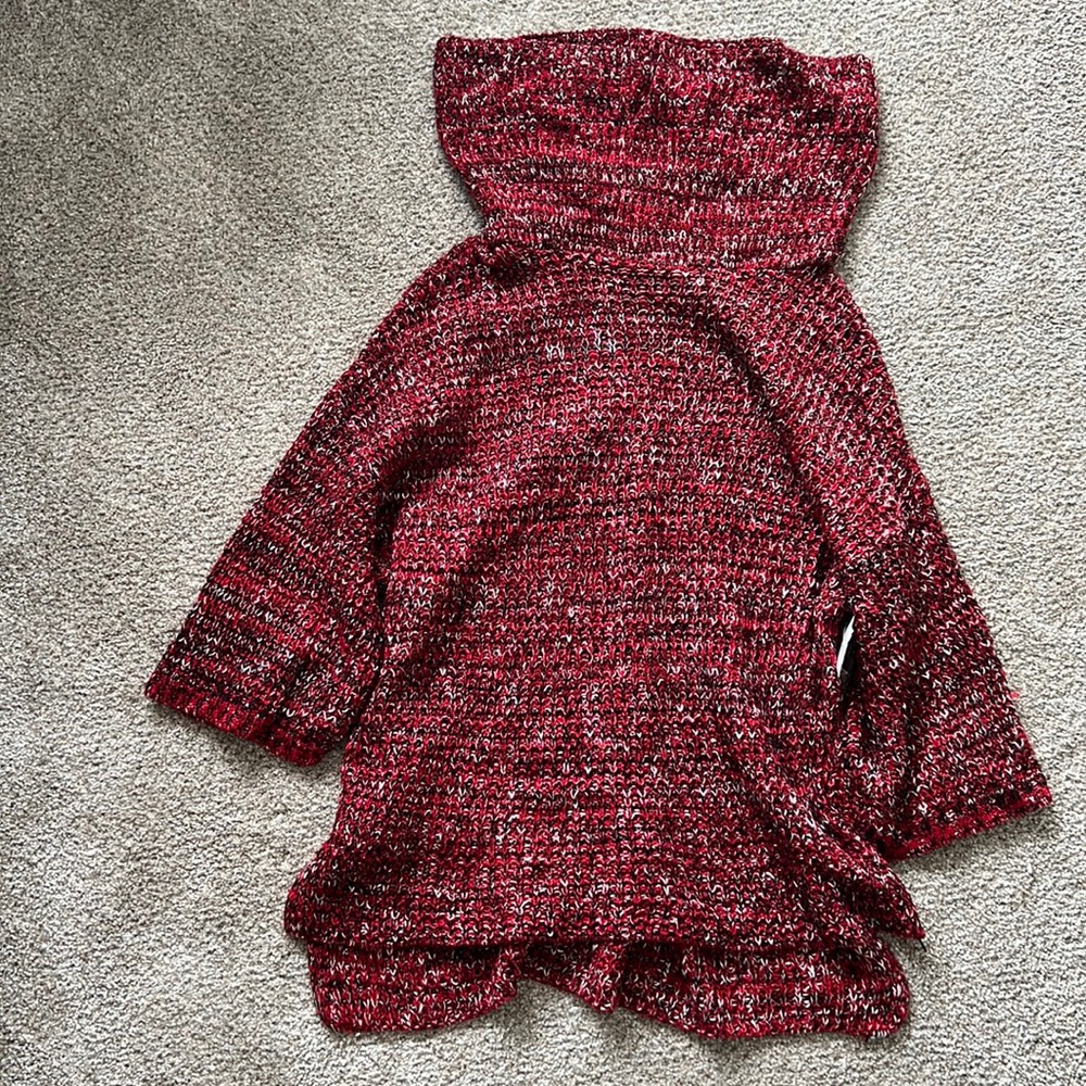 Red & Black Turtle Neck New Directions Sweater